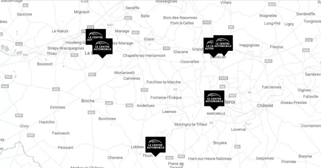 localisations le centre automobile